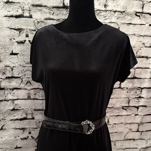 Alyx Black Midi Dress with Belt